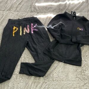 Pink VS sweats and jacket